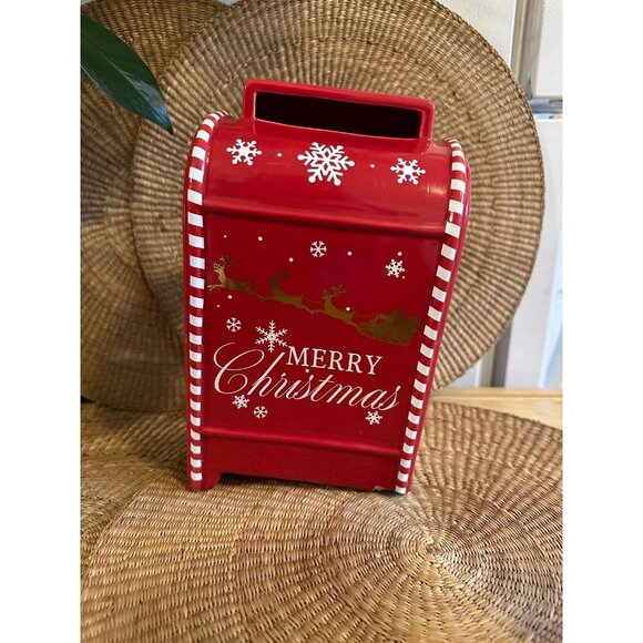 Merry Christmas Letters to Santa ceramic decor - Picture 1 of 11